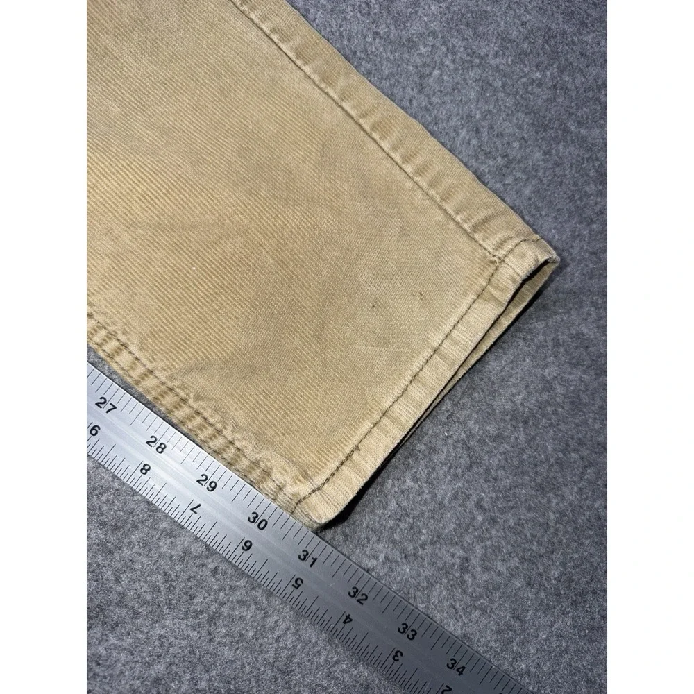 Levis 511 Corduroy Slim Fit Mens 32x32 Pants Khaki Tan 5 Pocket Casual Preppy